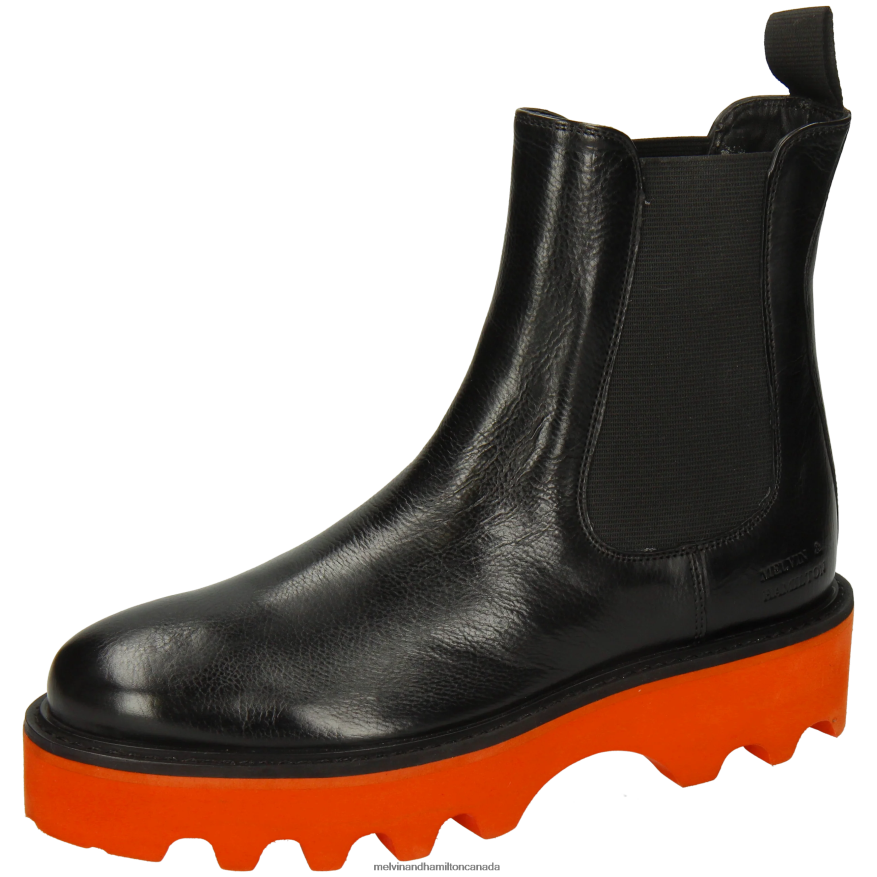 Women Melvin & Hamilton Black Leonie 5 Ankle Boots P4V68P876