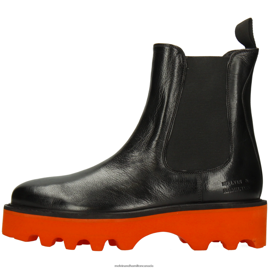 Women Melvin & Hamilton Black Leonie 5 Ankle Boots P4V68P876