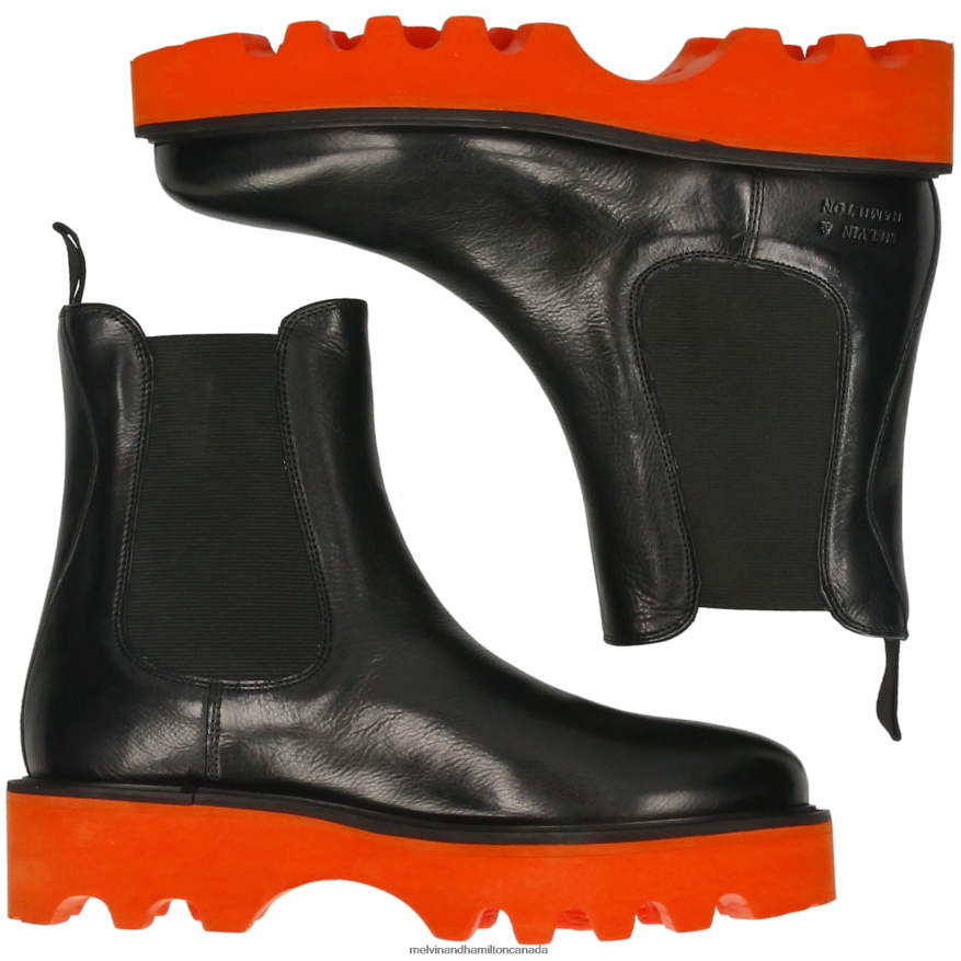 Women Melvin & Hamilton Black Leonie 5 Ankle Boots P4V68P876