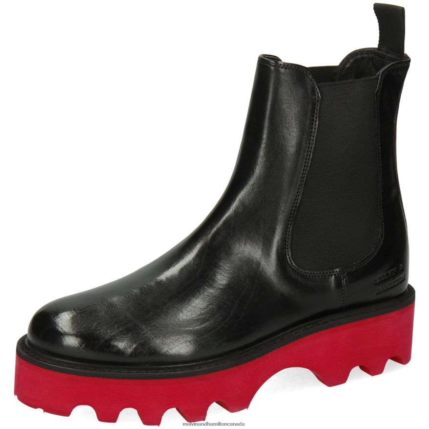Women Melvin & Hamilton Black Leonie 5 Ankle Boots P4V68P897