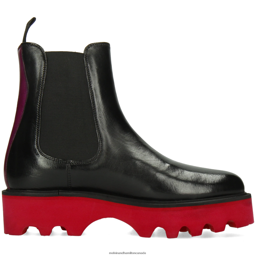 Women Melvin & Hamilton Black Leonie 5 Ankle Boots P4V68P897