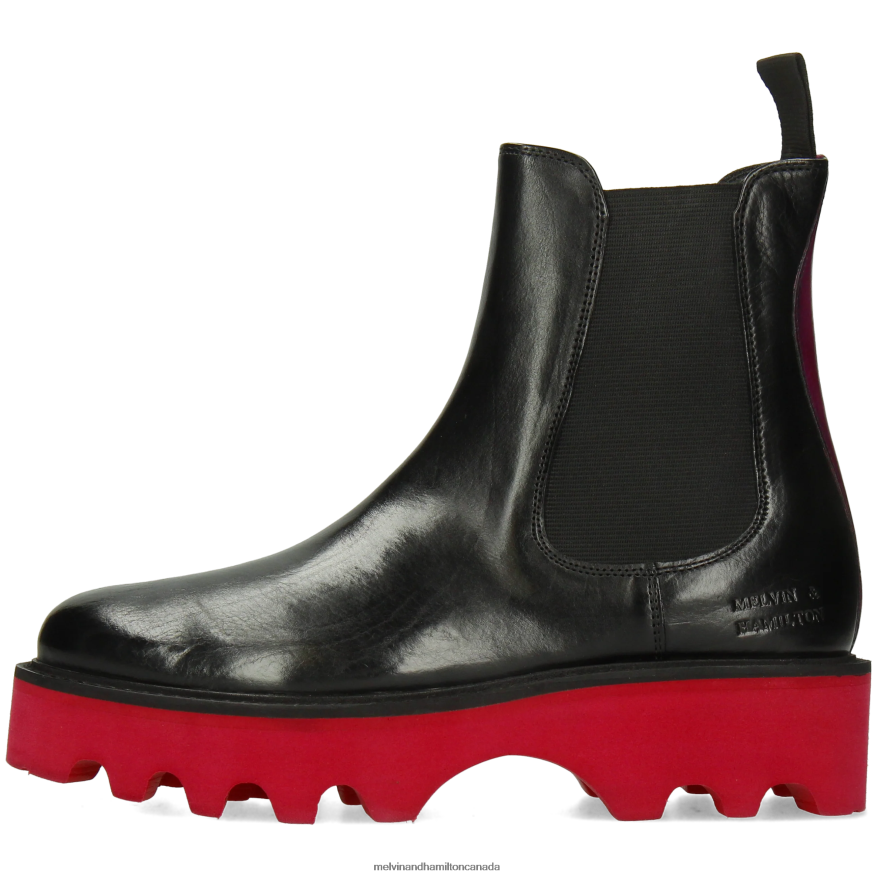 Women Melvin & Hamilton Black Leonie 5 Ankle Boots P4V68P897