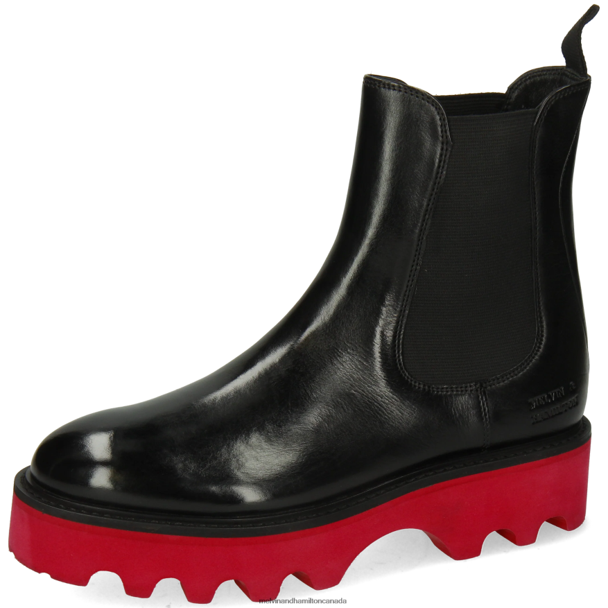 Women Melvin & Hamilton Black Leonie 5 Ankle Boots P4V68P941
