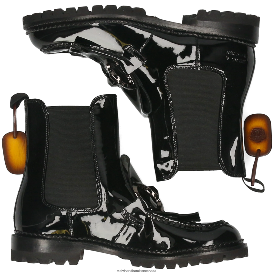 Women Melvin & Hamilton Black Maria 11 Ankle Boots P4V68P959