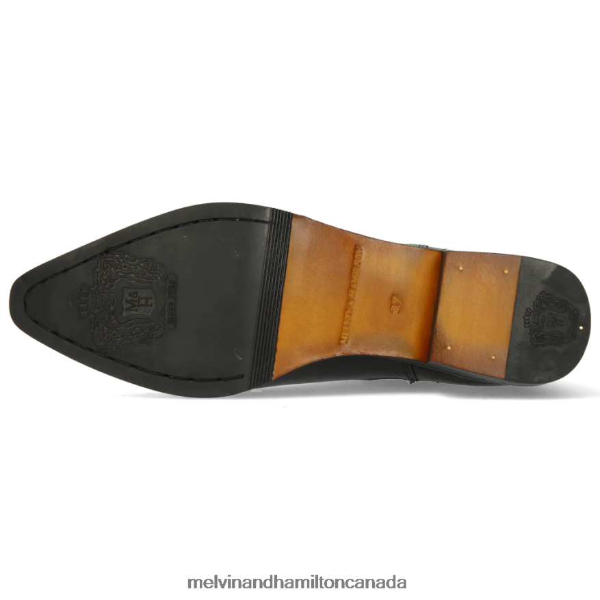 Women Melvin & Hamilton Black Marlin 4 Ankle Boots P4V68P989