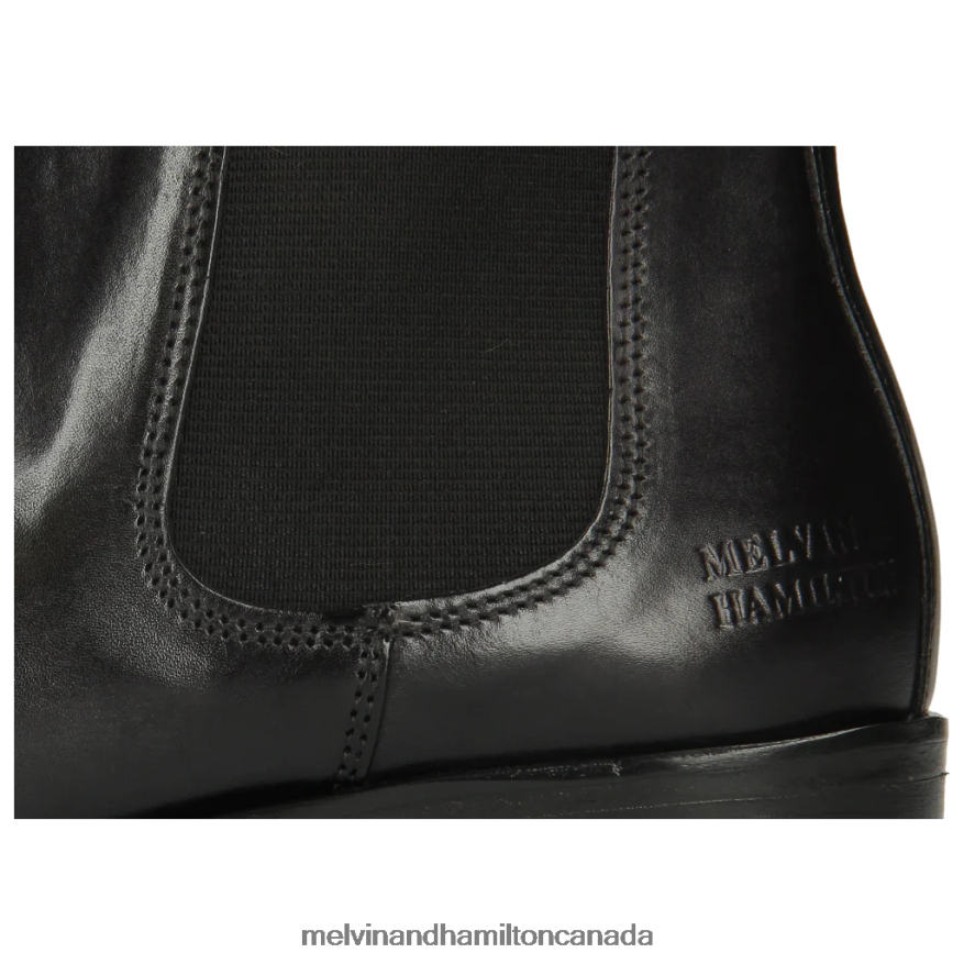 Women Melvin & Hamilton Black Marlin 4 Ankle Boots P4V68P989