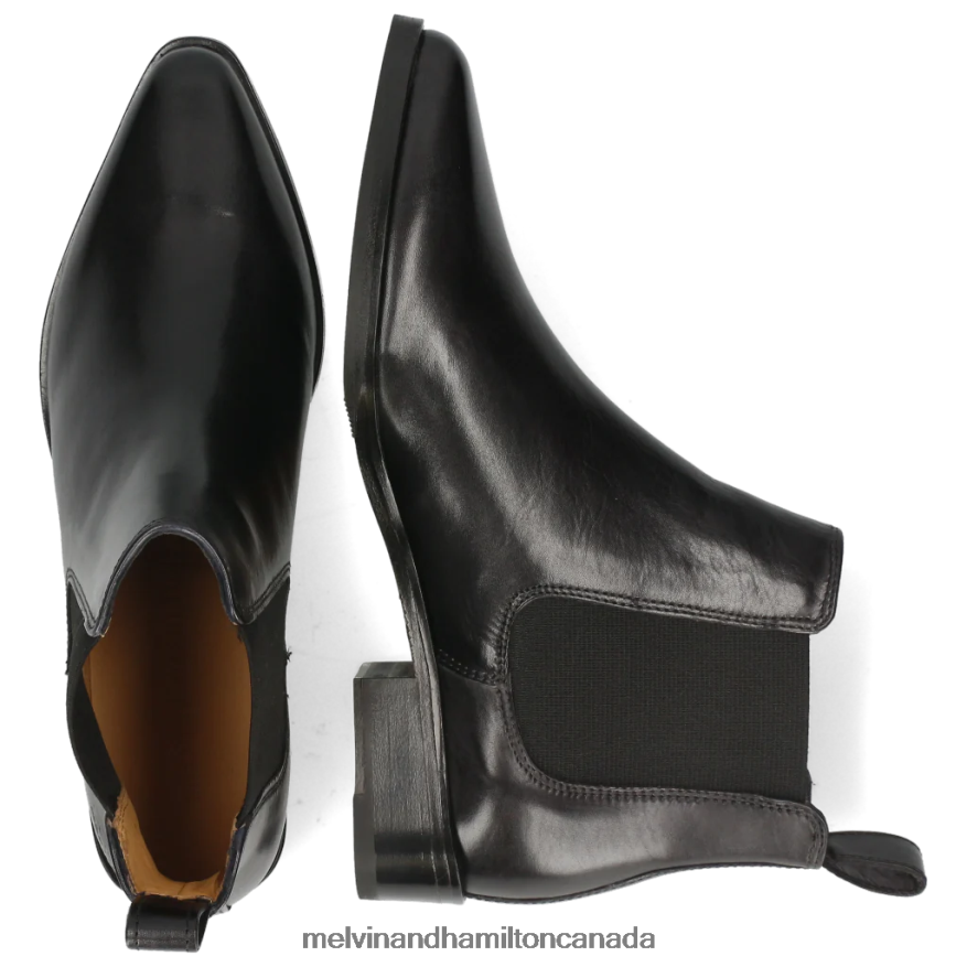 Women Melvin & Hamilton Black Marlin 4 Ankle Boots P4V68P989