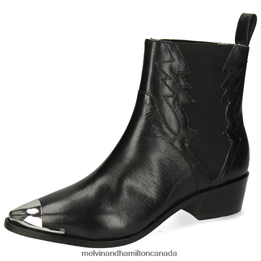 Women Melvin & Hamilton Black May 1 Ankle Boots P4V68P1133