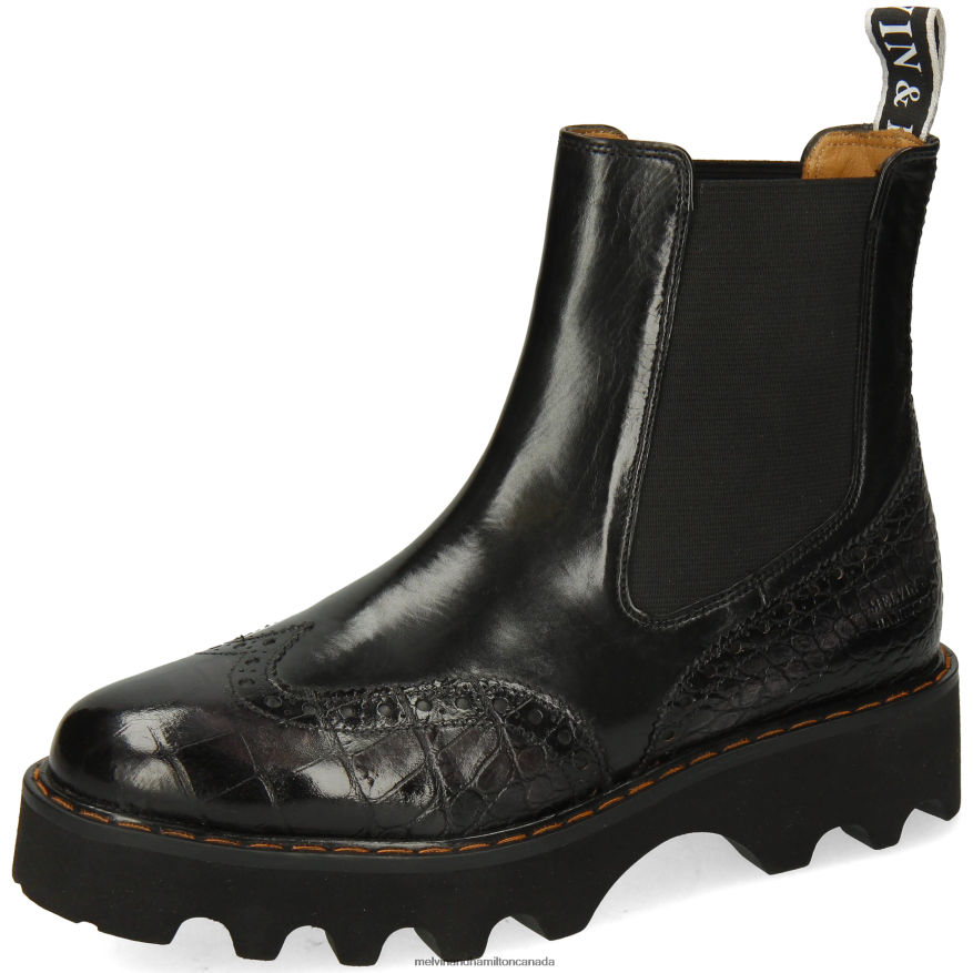 Women Melvin & Hamilton Black Megan 37 Ankle Boots P4V68P911