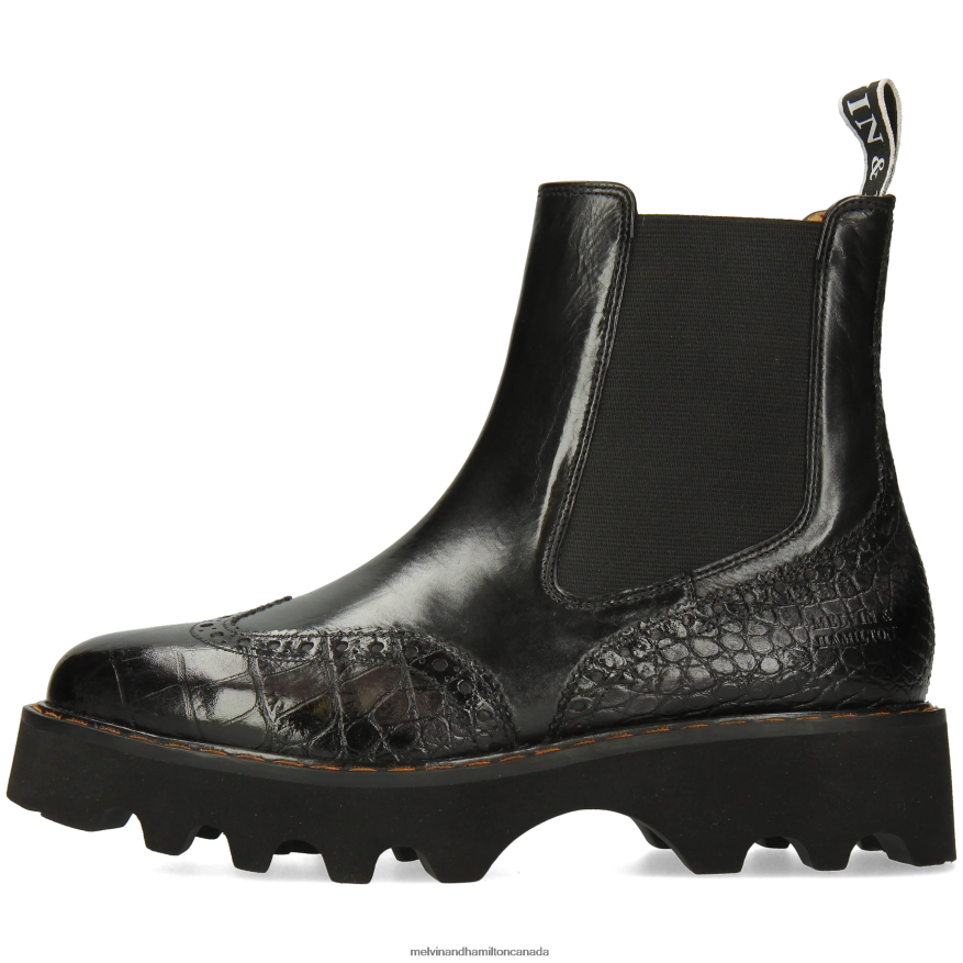 Women Melvin & Hamilton Black Megan 37 Ankle Boots P4V68P911