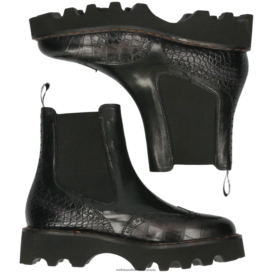 Women Melvin & Hamilton Black Megan 37 Ankle Boots P4V68P911