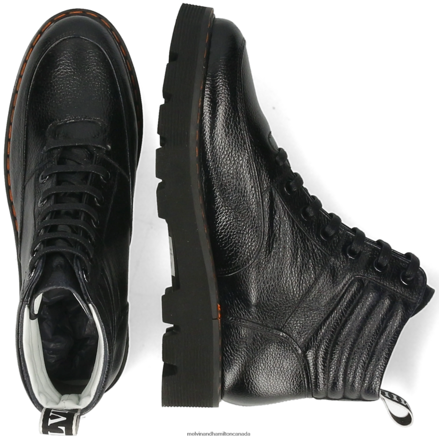 Women Melvin & Hamilton Black Megan 40 Ankle Boots P4V68P925