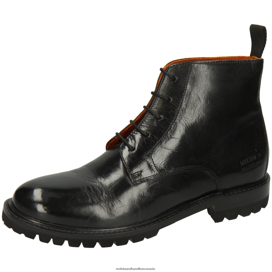 Women Melvin & Hamilton Black Regine 7 Ankle Boots P4V68P792