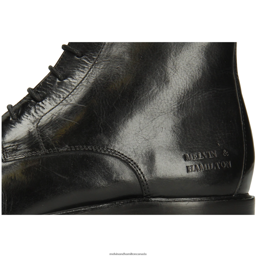 Women Melvin & Hamilton Black Regine 7 Ankle Boots P4V68P792