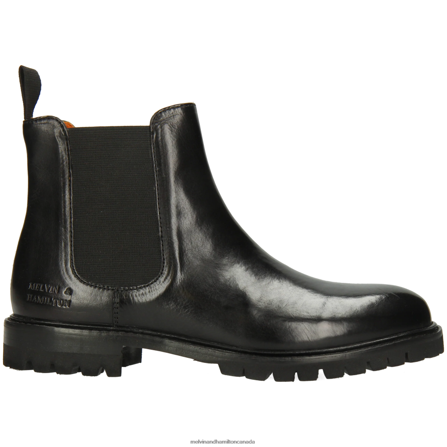 Women Melvin & Hamilton Black Regine 8 Ankle Boots P4V68P814