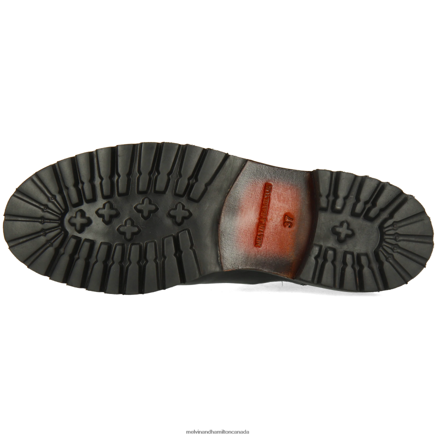 Women Melvin & Hamilton Black Regine 8 Ankle Boots P4V68P814