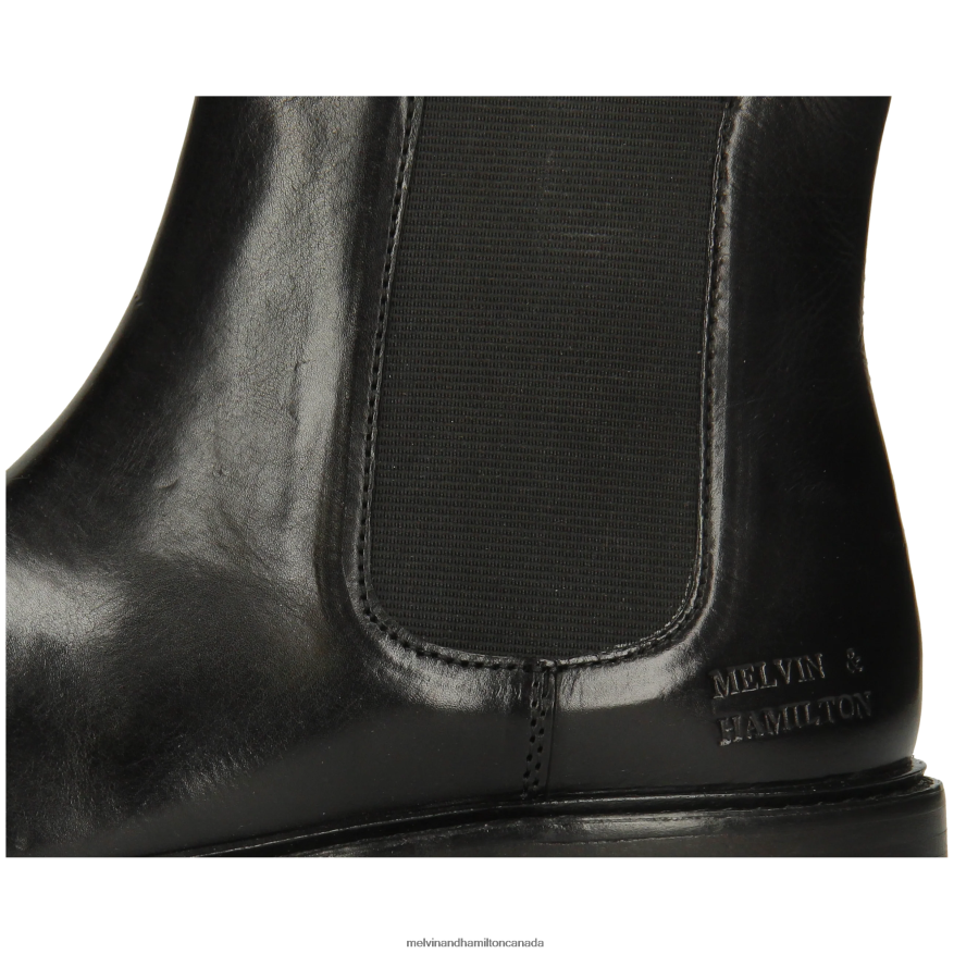 Women Melvin & Hamilton Black Regine 8 Ankle Boots P4V68P814