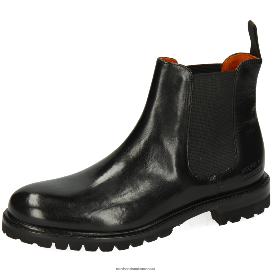 Women Melvin & Hamilton Black Regine 8 Ankle Boots P4V68P828