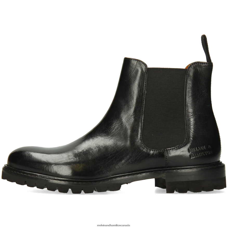 Women Melvin & Hamilton Black Regine 8 Ankle Boots P4V68P828