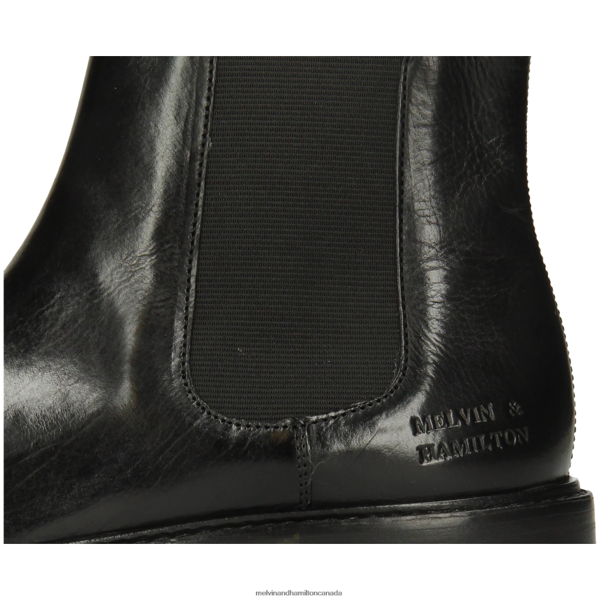 Women Melvin & Hamilton Black Regine 8 Ankle Boots P4V68P828