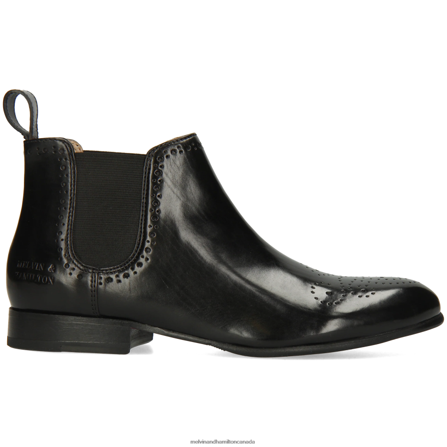 Women Melvin & Hamilton Black Sally 16 Ankle Boots P4V68P784