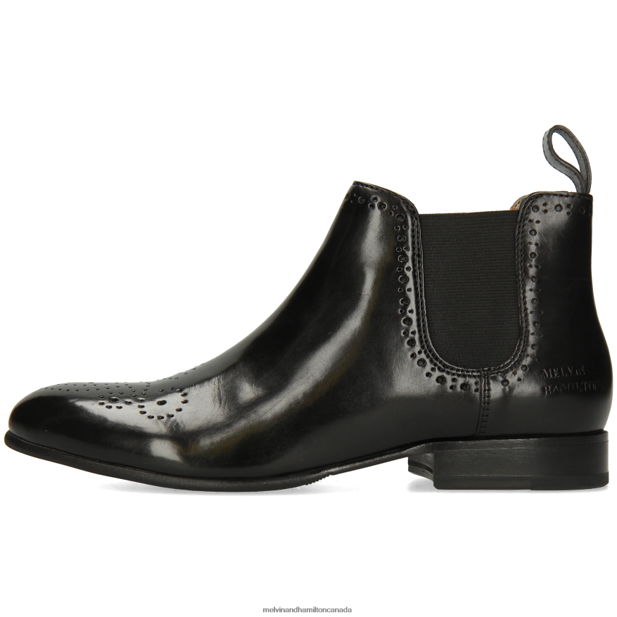 Women Melvin & Hamilton Black Sally 16 Ankle Boots P4V68P784