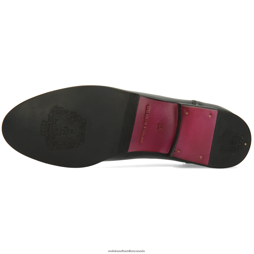 Women Melvin & Hamilton Black Sally 16 Ankle Boots P4V68P784