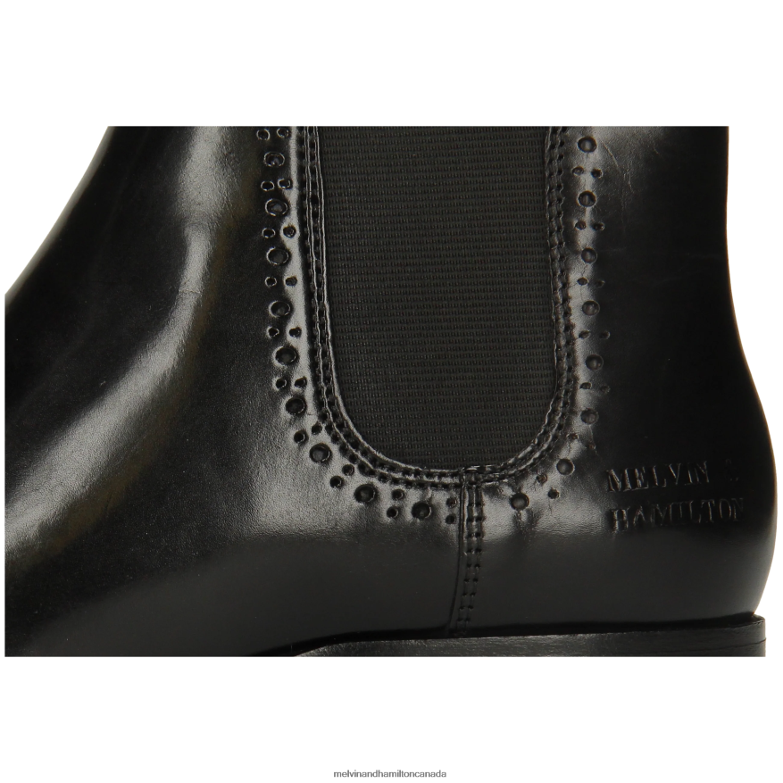 Women Melvin & Hamilton Black Sally 16 Ankle Boots P4V68P784