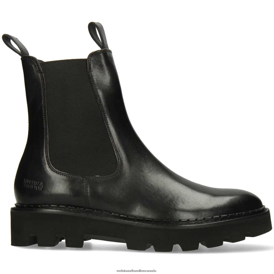 Women Melvin & Hamilton Black Sally 186 Ankle Boots P4V68P779