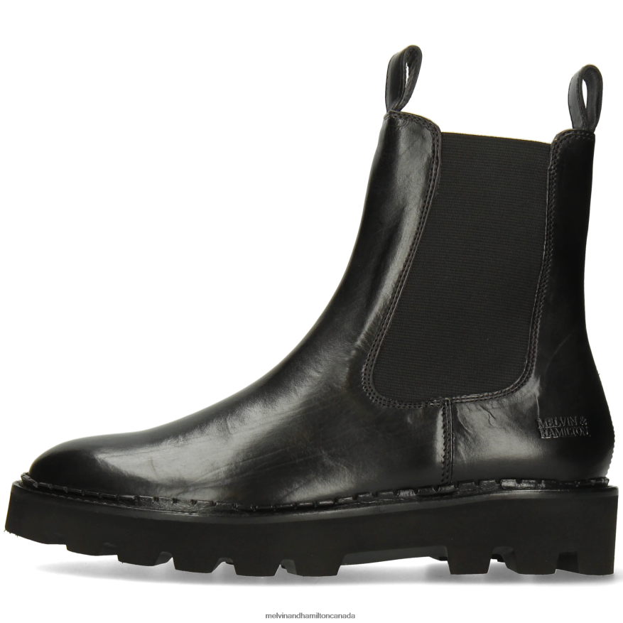 Women Melvin & Hamilton Black Sally 186 Ankle Boots P4V68P779