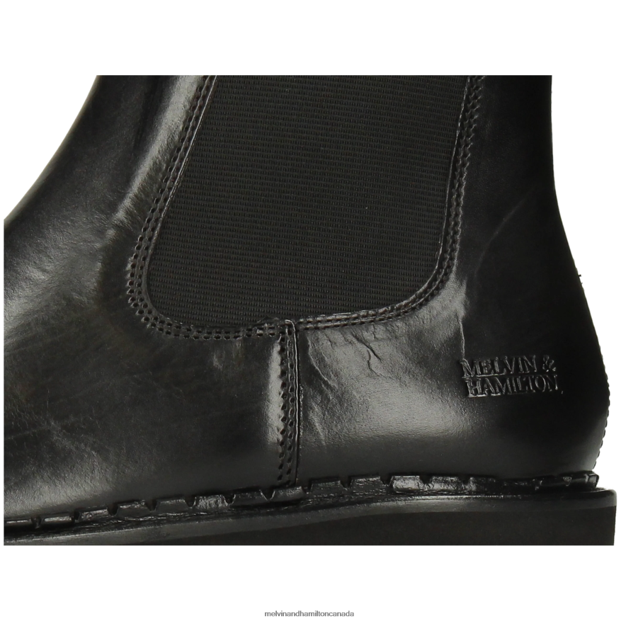Women Melvin & Hamilton Black Sally 186 Ankle Boots P4V68P779