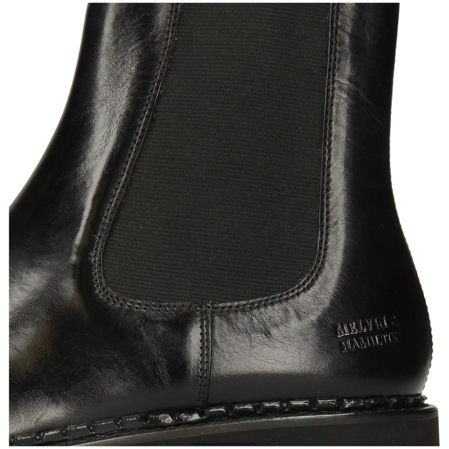 Women Melvin & Hamilton Black Sally 186 Ankle Boots P4V68P908