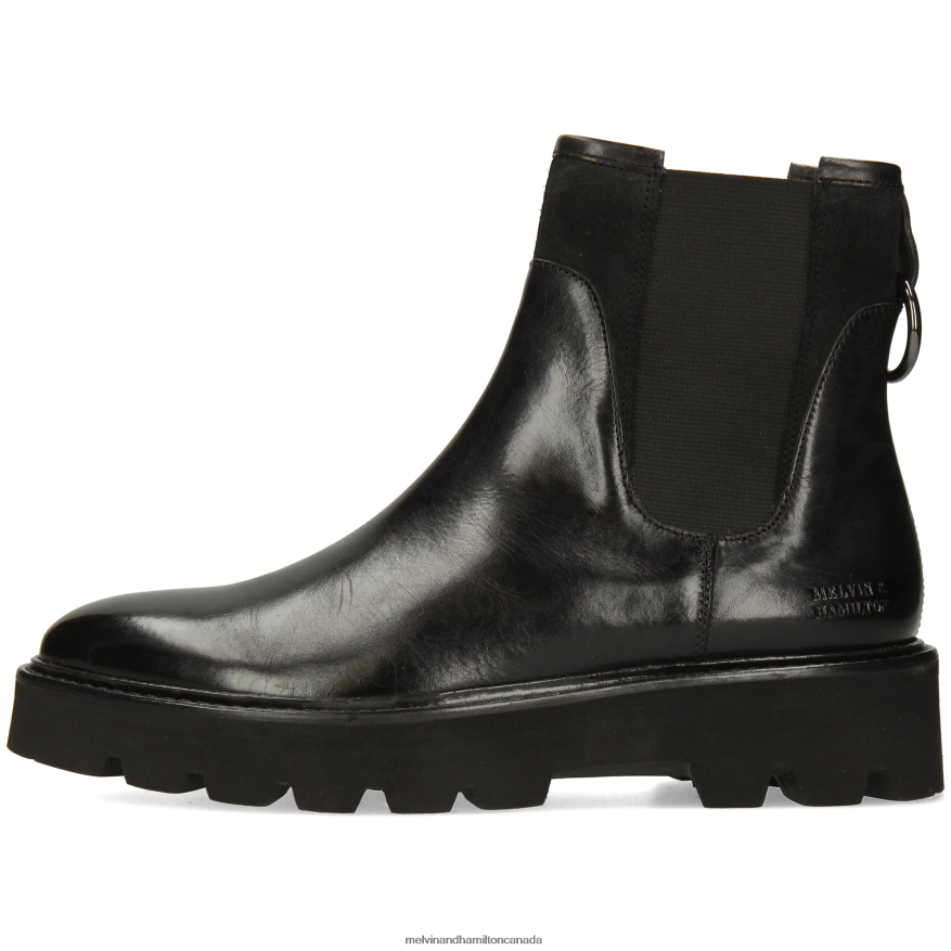 Women Melvin & Hamilton Black Sally 187 Ankle Boots P4V68P917