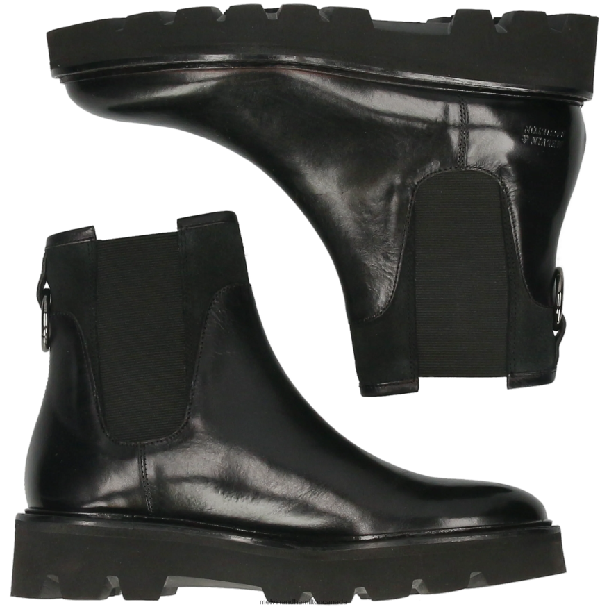 Women Melvin & Hamilton Black Sally 187 Ankle Boots P4V68P917