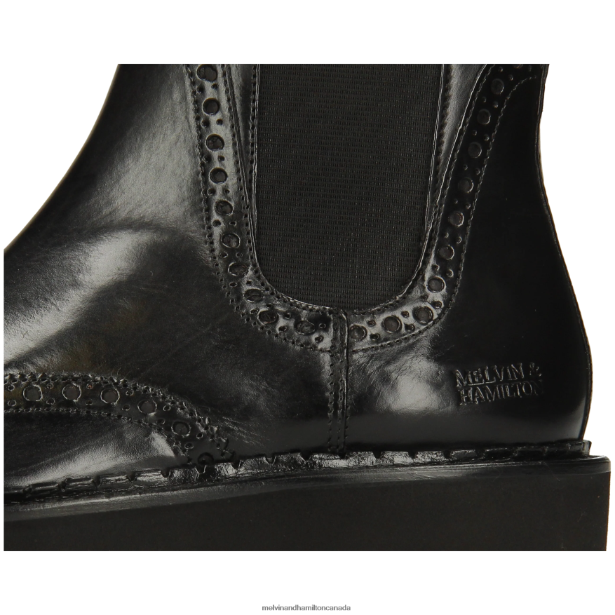 Women Melvin & Hamilton Black Sally 192 Ankle Boots P4V68P802