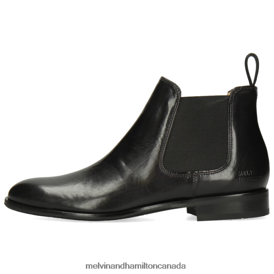Women Melvin & Hamilton Black Sally 25 Ankle Boots P4V68P1019