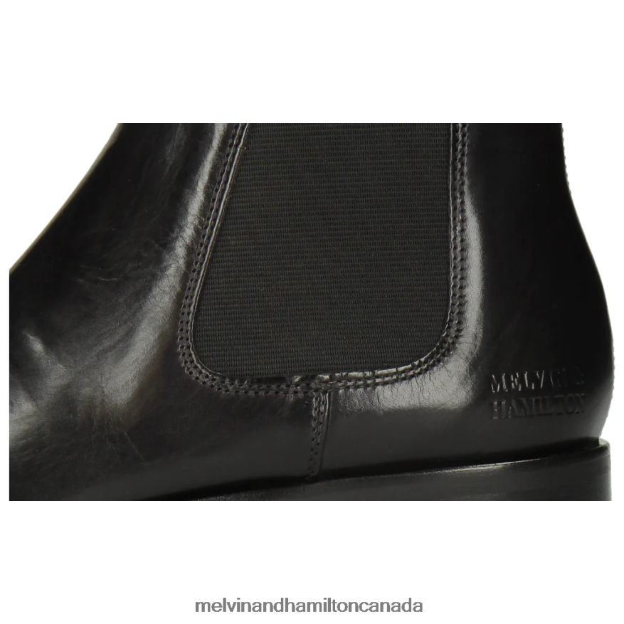 Women Melvin & Hamilton Black Sally 25 Ankle Boots P4V68P1019