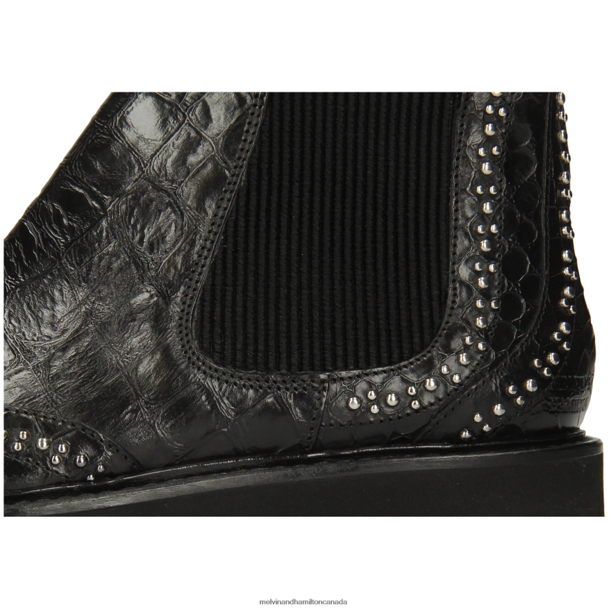 Women Melvin & Hamilton Black Sally 45 Ankle Boots P4V68P856