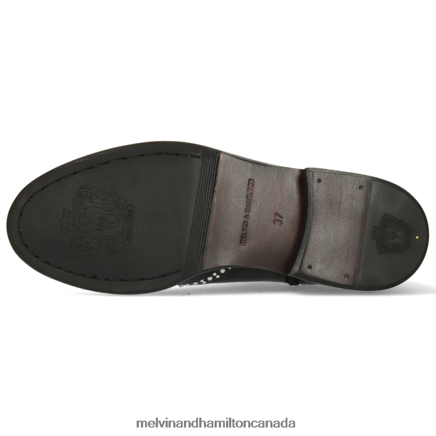 Women Melvin & Hamilton Black Sally 46 Ankle Boots P4V68P1061