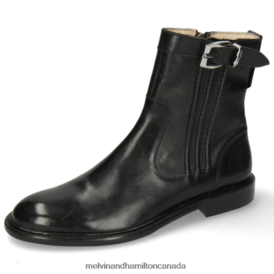 Women Melvin & Hamilton Black Sally 85 Ankle Boots P4V68P1078