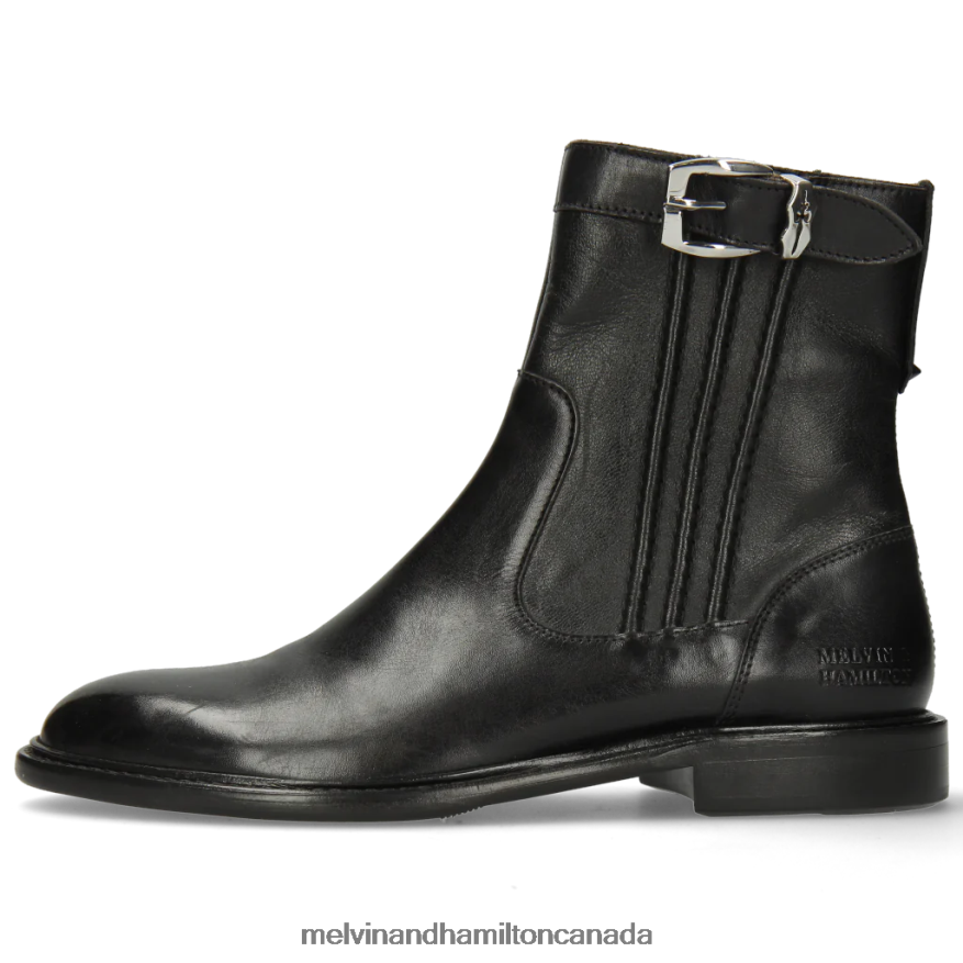 Women Melvin & Hamilton Black Sally 85 Ankle Boots P4V68P1078