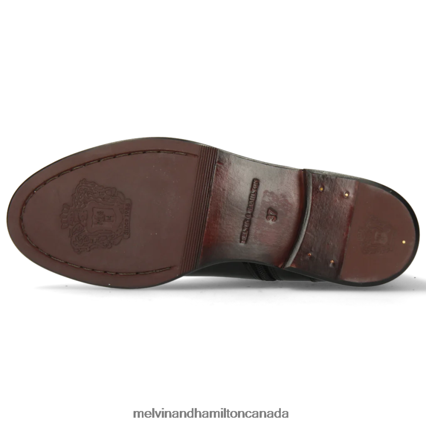 Women Melvin & Hamilton Black Sally 85 Ankle Boots P4V68P1078