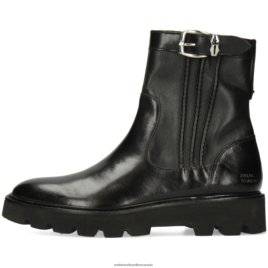 Women Melvin & Hamilton Black Sally 85 Ankle Boots P4V68P849