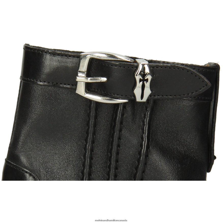 Women Melvin & Hamilton Black Sally 85 Ankle Boots P4V68P849