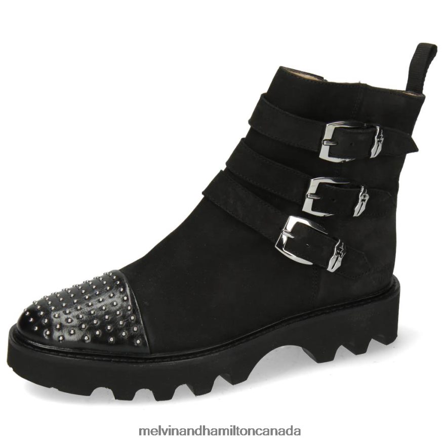 Women Melvin & Hamilton Black Selina 20 Ankle Boots P4V68P1091