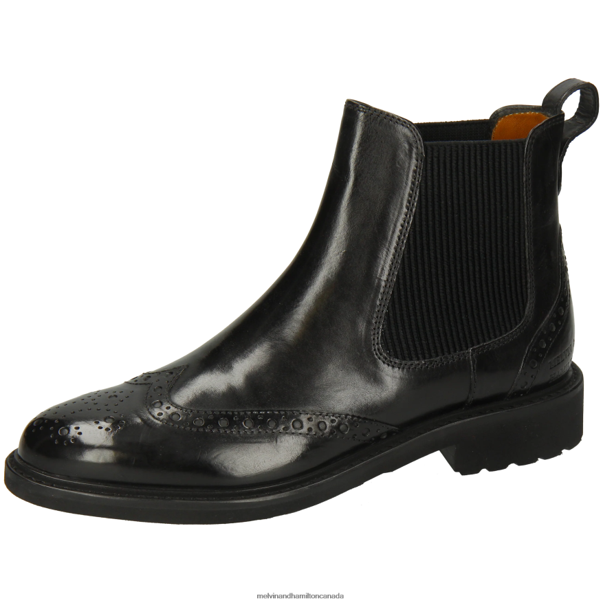 Women Melvin & Hamilton Black Selina 29 Ankle Boots P4V68P789