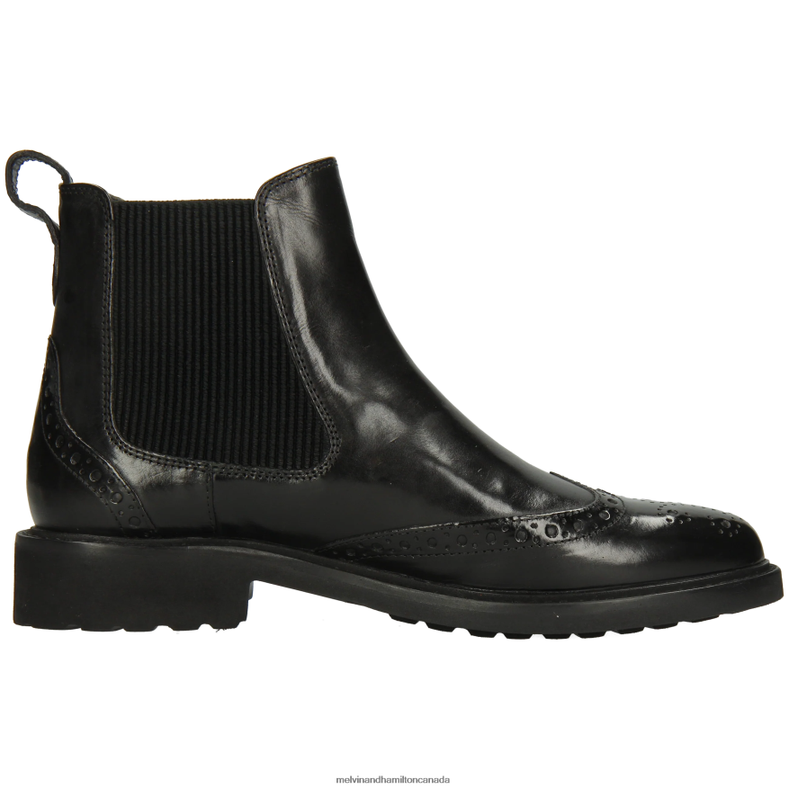 Women Melvin & Hamilton Black Selina 29 Ankle Boots P4V68P789