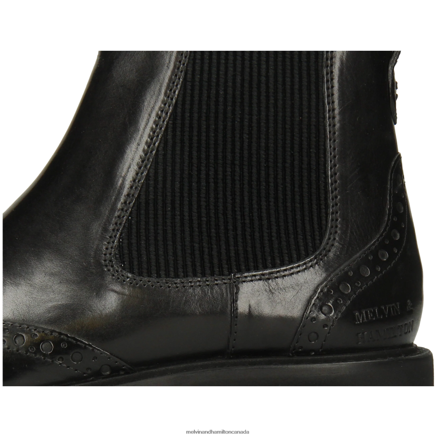Women Melvin & Hamilton Black Selina 29 Ankle Boots P4V68P789