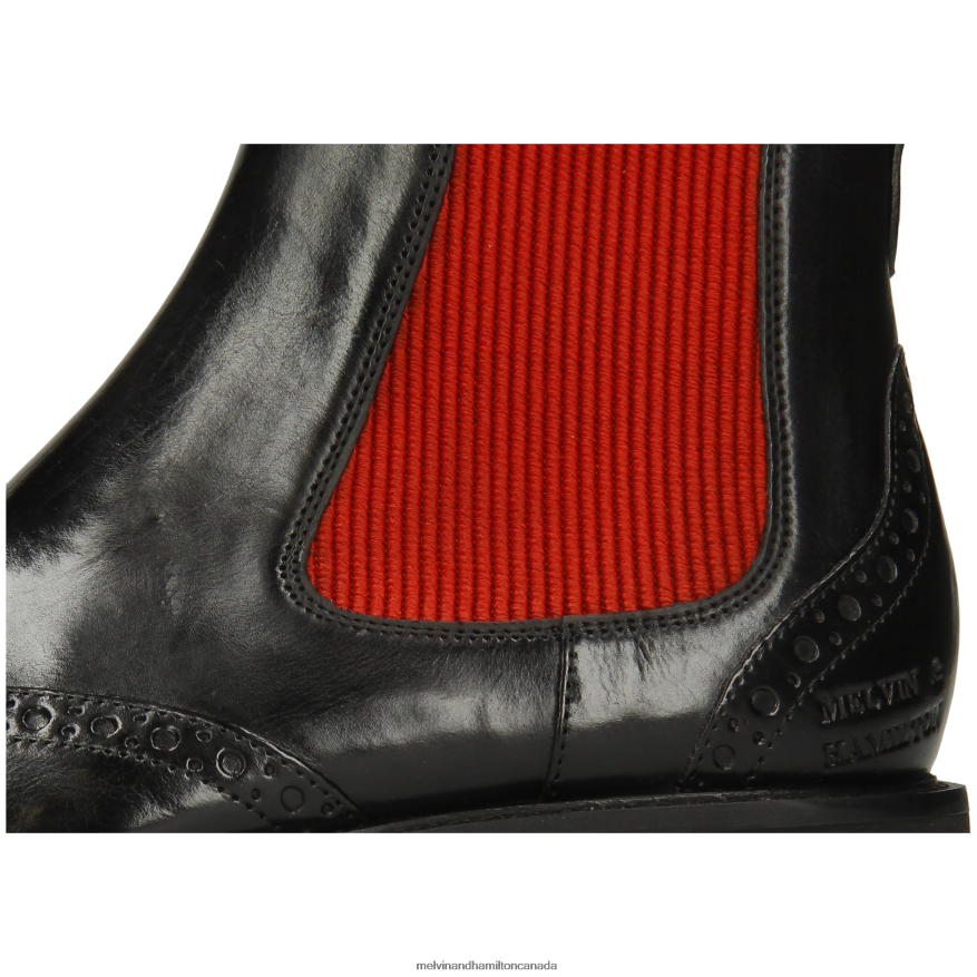 Women Melvin & Hamilton Black Selina 29 Ankle Boots P4V68P906