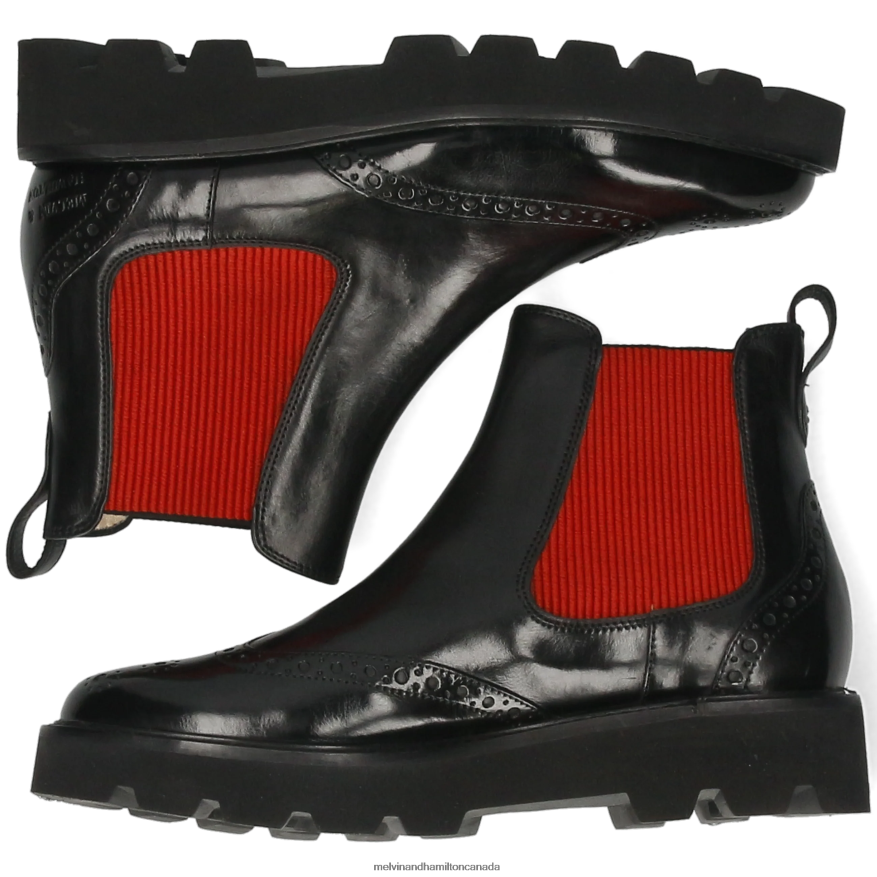 Women Melvin & Hamilton Black Selina 29 Ankle Boots P4V68P906